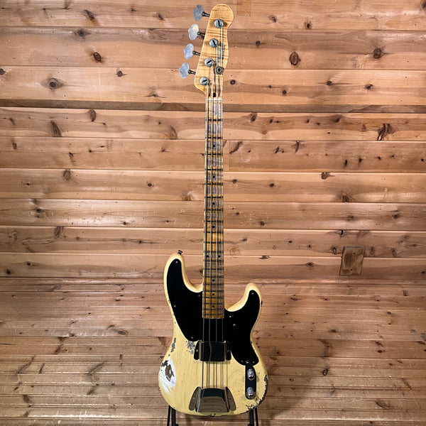 Fender Custom Shop 1955 Precision Bass Heavy Relic Electric Bass Guitar - Nocaster Blonde