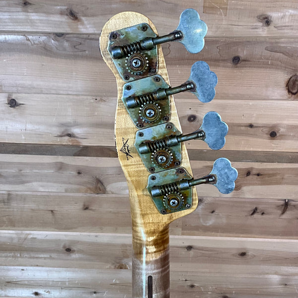 Fender Custom Shop 1955 Precision Bass Heavy Relic Electric Bass Guitar - Nocaster Blonde