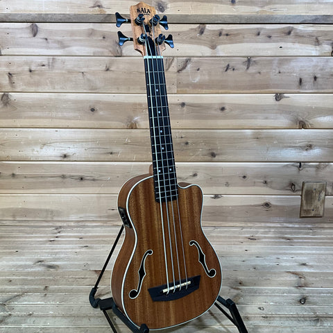 Kala Journeyman Acoustic-Electric U•BASS W/ F-Holes - Natural