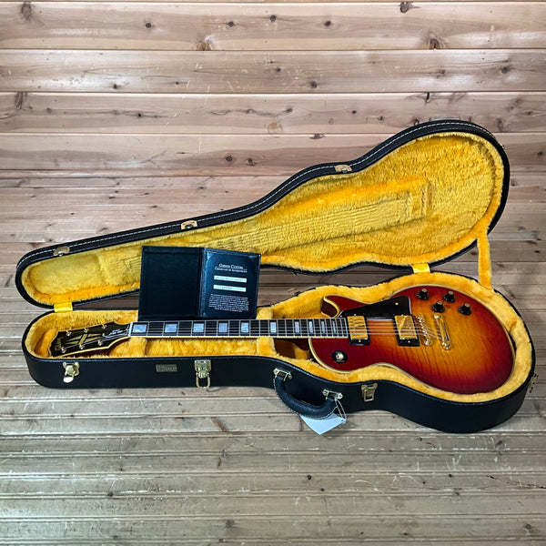 Gibson Custom 1968 Les Paul Reissue Figured Electric Guitar - Dark Cherry Sunburst