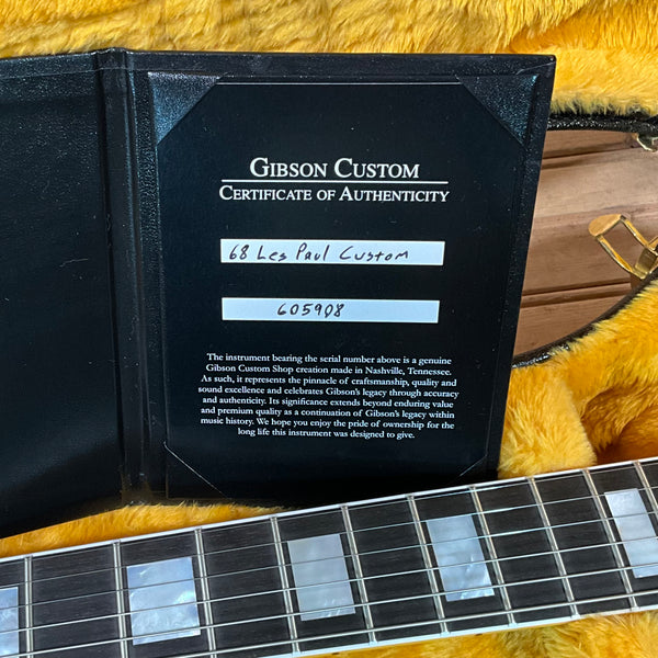 Gibson Custom 1968 Les Paul Reissue Figured Electric Guitar - Dark Cherry Sunburst