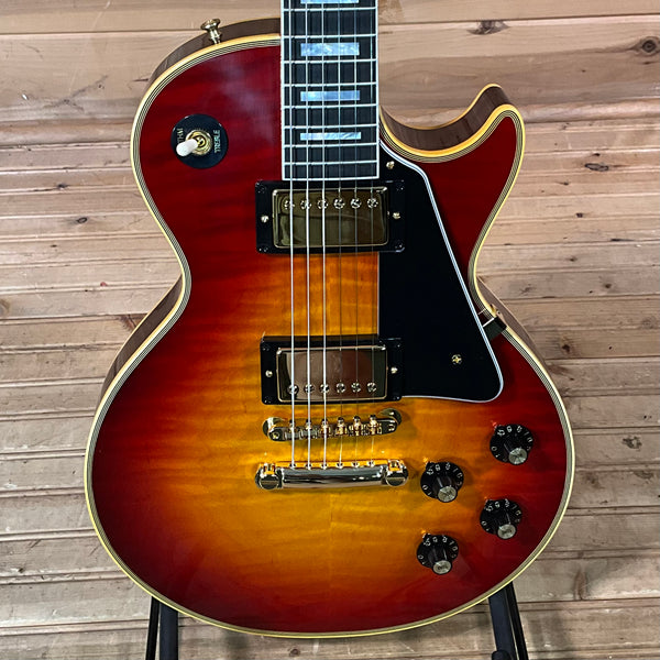Gibson Custom 1968 Les Paul Reissue Figured Electric Guitar - Dark Cherry Sunburst