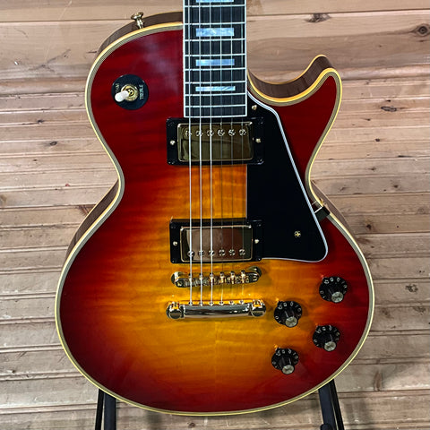 Gibson Custom 1968 Les Paul Reissue Figured Electric Guitar - Dark Cherry Sunburst