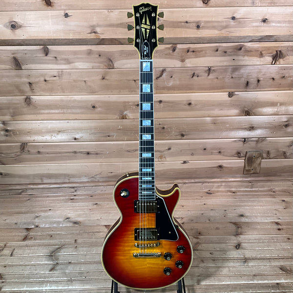 Gibson Custom 1968 Les Paul Reissue Figured Electric Guitar - Dark Cherry Sunburst