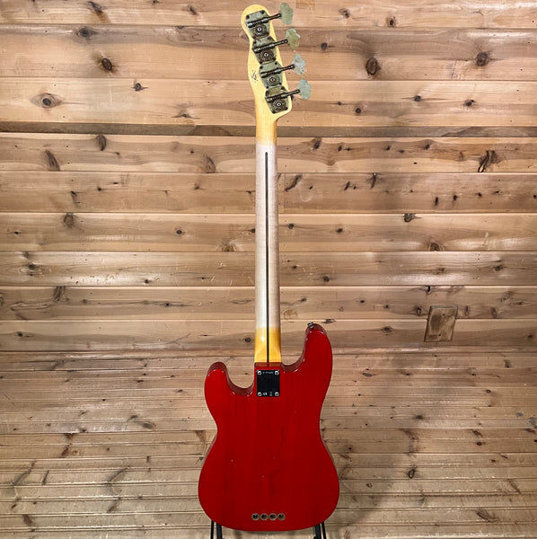 Fender Custom Shop 75th Anniversary Telecaster Electric Bass Guitar - Crimson Transparent
