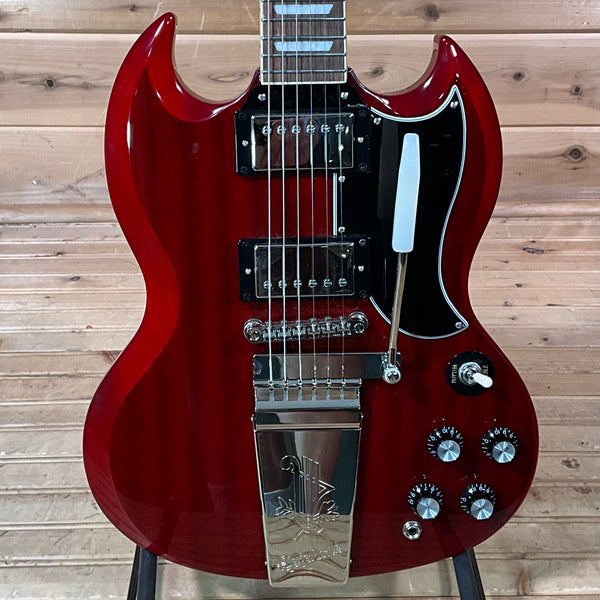 Epiphone SG Standard 60s Maestro Vibrola Electric Guitar USED - Vintage Cherry
