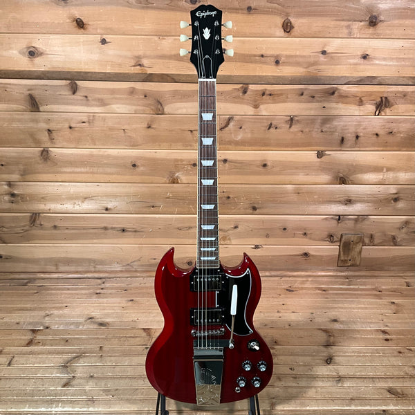 Epiphone SG Standard 60s Maestro Vibrola Electric Guitar USED - Vintage Cherry