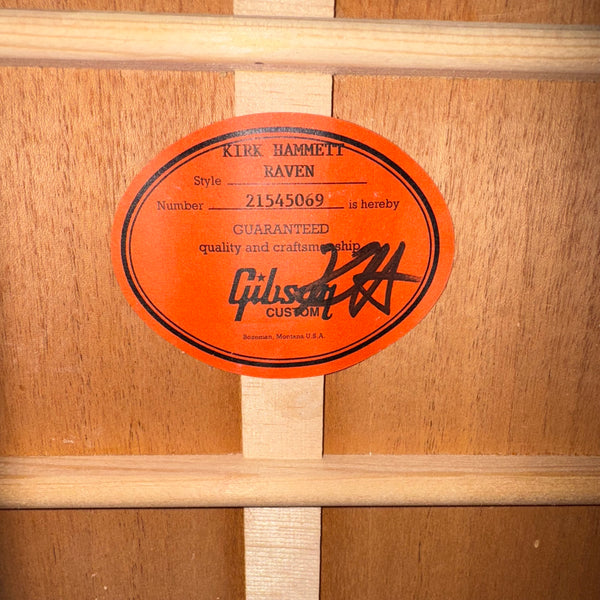 Gibson Custom Kirk Hammett Raven Acoustic Guitar - Ebony