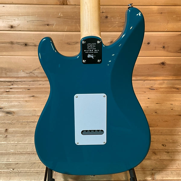 PRS SE Silver Sky Electric Guitar USED - Nylon Blue