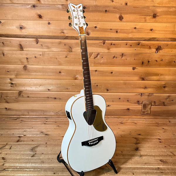 Gretsch G5021WPE Rancher Penguin Parlor Acoustic Electric Guitar USED - White
