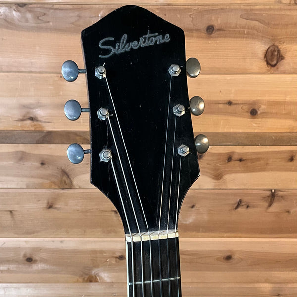 Silvertone 1446 Hollowbody Acoustic Guitar USED - Black
