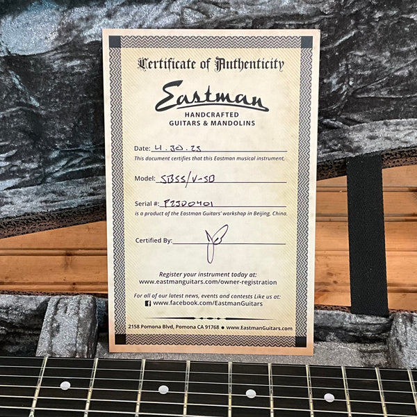 Eastman SB55/V Electric Guitar - Sunburst