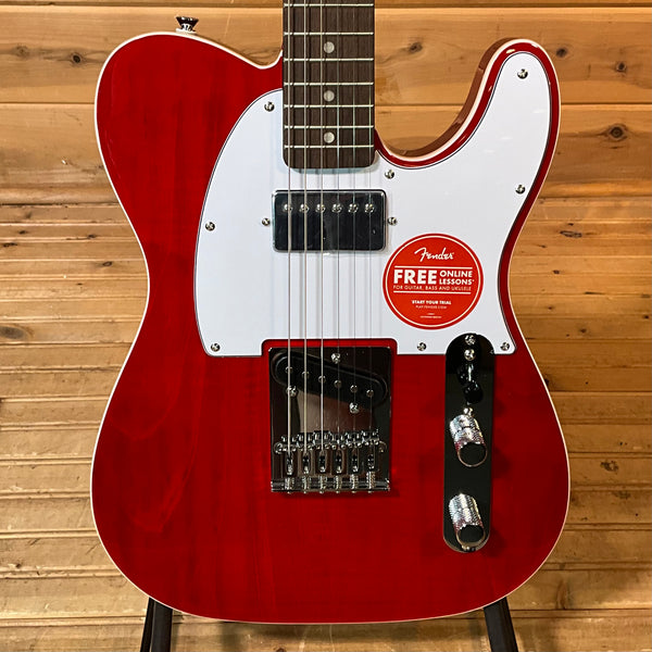 Squier Affinity Series Telecaster FMT SH Electric Guitar - Crimson Red Transparent