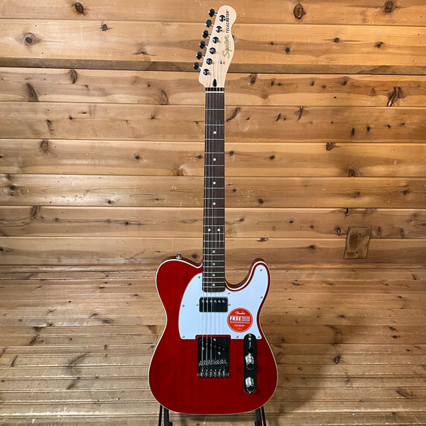 Squier Affinity Series Telecaster FMT SH Electric Guitar - Crimson Red Transparent