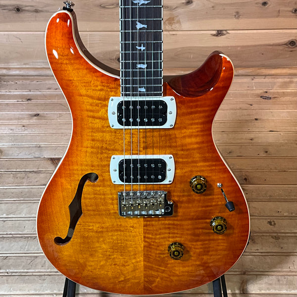 PRS SE Custom 24 Semi-Hollow Piezo Electric Guitar - Vintage Sunburst