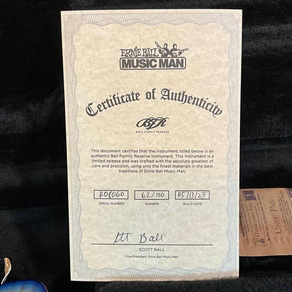 Ernie Ball Music Man BFR StingRay Special Electric Bass - Paua Blue Burst