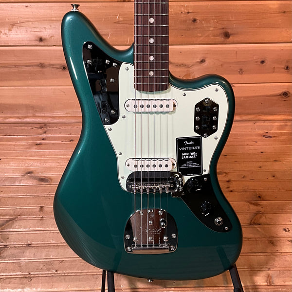 Fender Vintera III Mid 60s Jaguar Electric Guitar - Sherwood Green Metallic