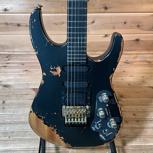 Jackson Pro Series Signature Phil Collen PC1-E Electric Guitar - Worn Black