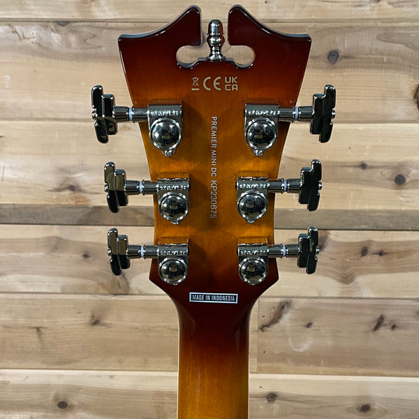 D'Angelico Premier Mini DC - Dark Iced Tea Burst