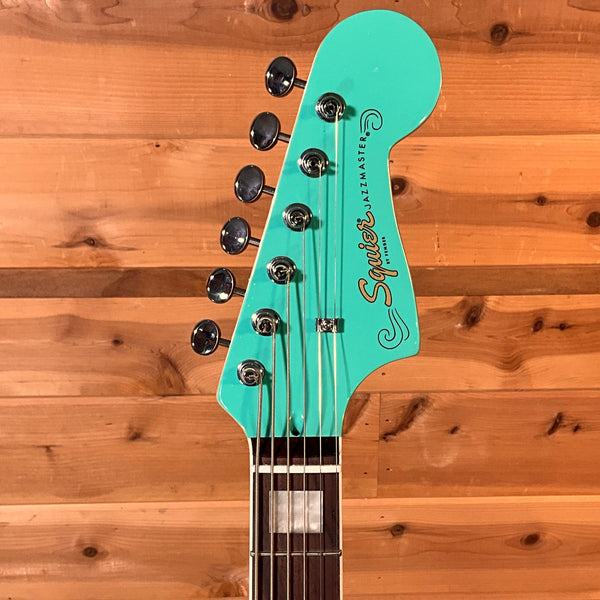 Squier Paranormal Baritone Jazzmaster HH Electric Guitar - Sea Foam Green