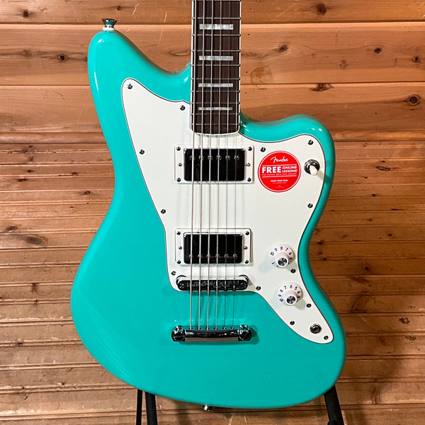Squier Paranormal Baritone Jazzmaster HH Electric Guitar - Sea Foam Green