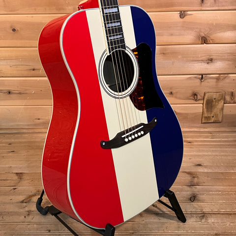 Fender Buck Owens Kingman Acoustic Guitar - Red White and Blue