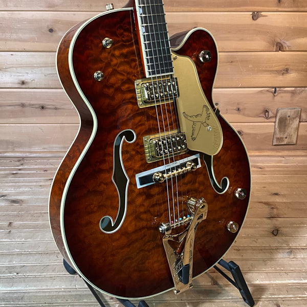 Gretsch G6136TGQM-59 Limited Edition Quilt Classic Falcon with Bigsby Electric Guitar - Forge Glow