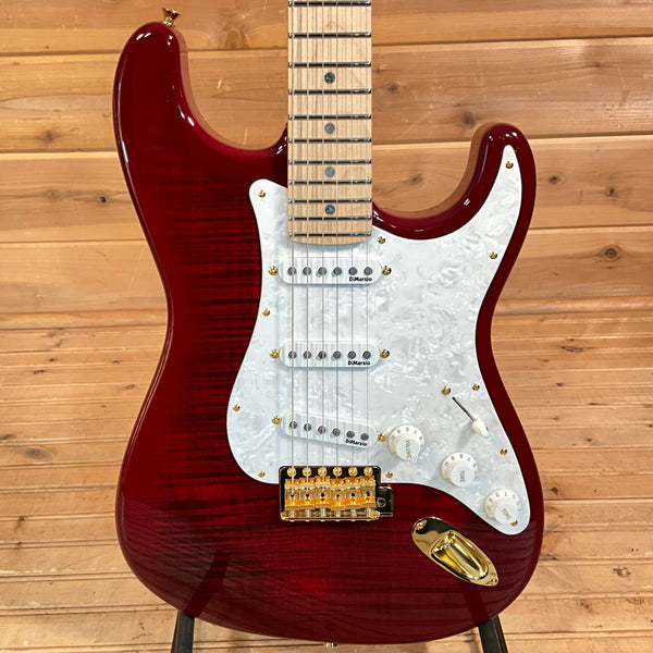 Fender Richie Kotzen Strat SSS Electric Guitar - Transparent Red Burst