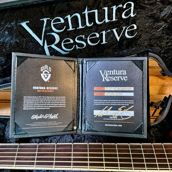 Guild Ventura Reserve Series VR1 F-40 AU Natural Limited Edition Jumbo Acoustic Guitar - Natural