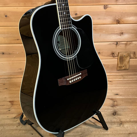 Takamine EF341SCX Acoustic Guitar - Black USED