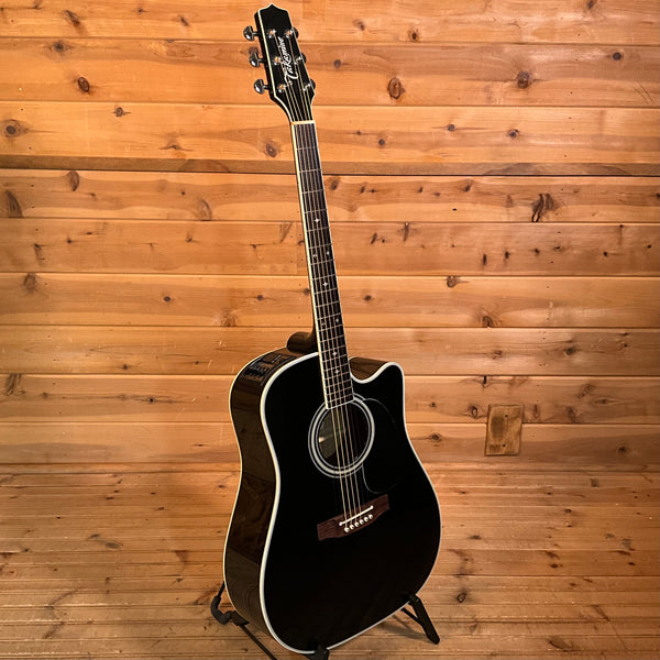 Takamine EF341SCX Acoustic Guitar - Black USED