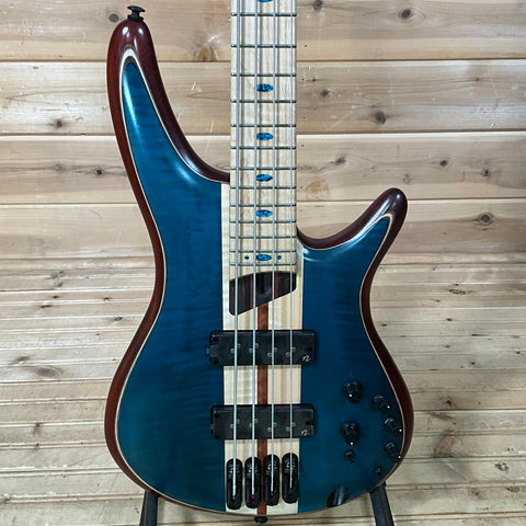 Ibanez SR Premium 4-String Electric Bass - Caribbean Green Low Gloss