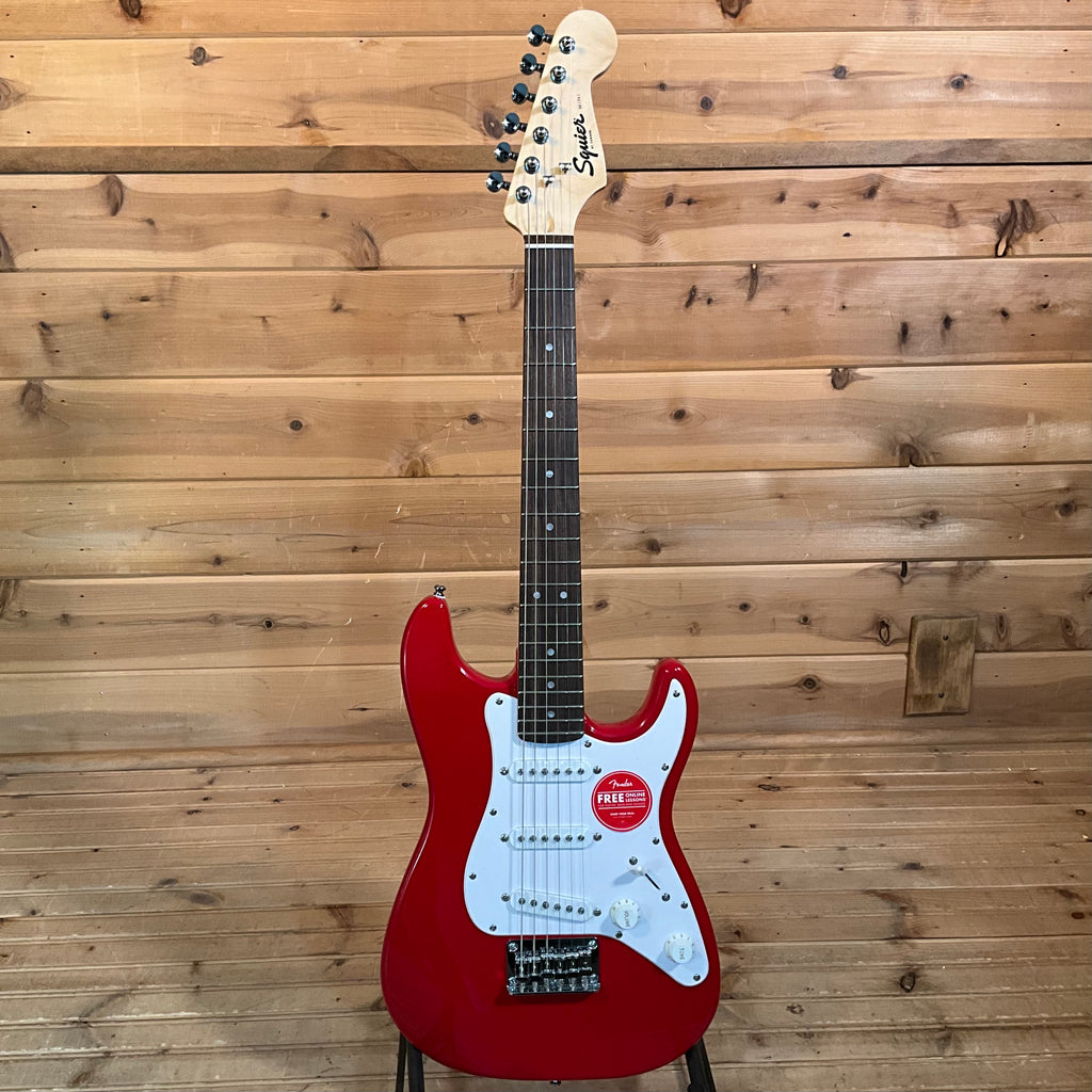 Squier Mini Stratocaster Electric Guitar - Dakota Red - Huber