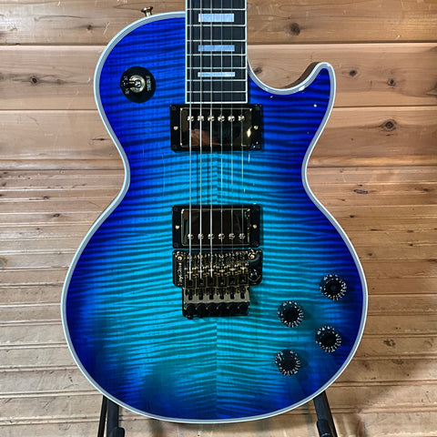 Gibson Custom Les Paul Axcess Custom Figured Electric Guitar - Translucent Blue