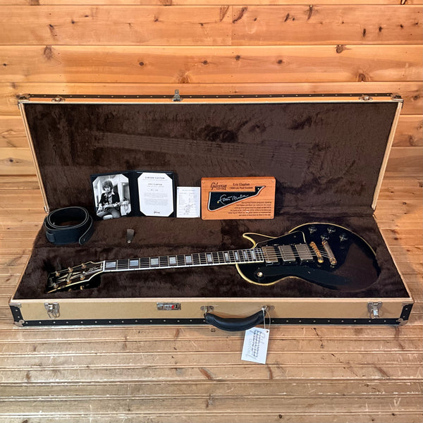 Gibson Custom 1958 Eric Clapton Les Paul Custom Electric Guitar - Ebony
