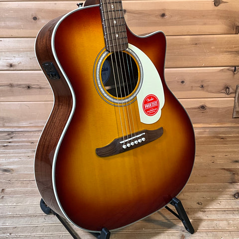 Fender California Deluxe Newporter CE Acoustic Guitar - Sienna Sunburst