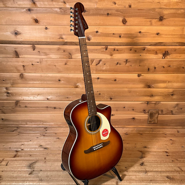 Fender California Deluxe Newporter CE Acoustic Guitar - Sienna Sunburst