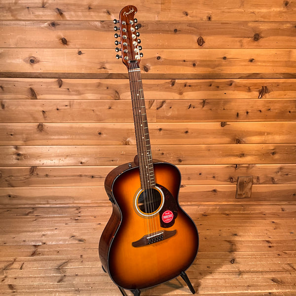 Fender California Deluxe Villager E 12-String Acoustic Guitar - Honey Sunburst