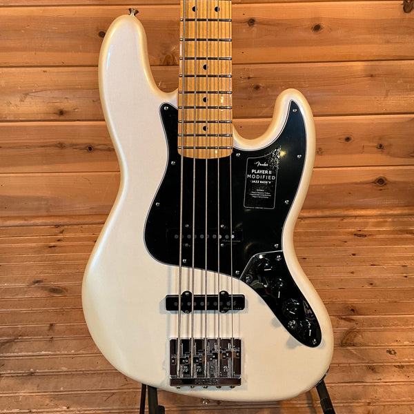 Fender Player II Modified Active Jazz Bass V - Olympic Pearl