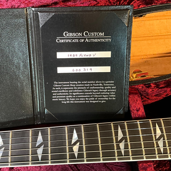 Gibson Custom Limited Edition 1969 Flying V Reissue Electric Guitar - Gloss Aqua Mist