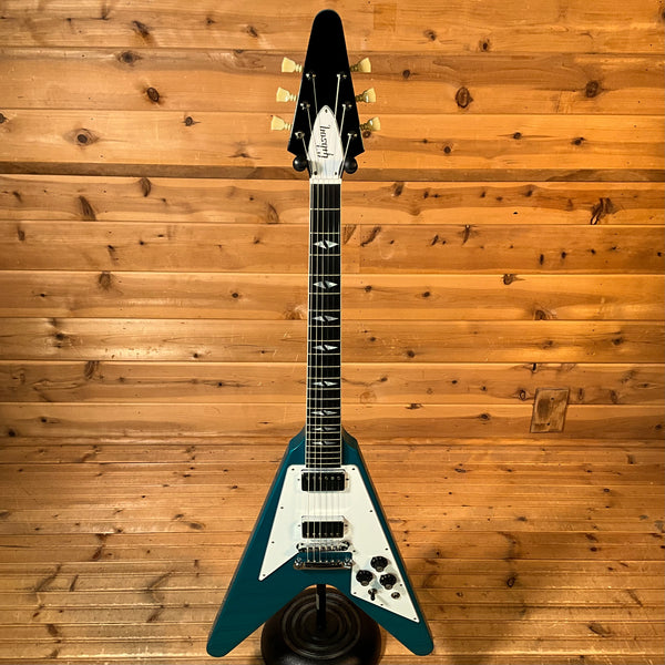 Gibson Custom Limited Edition 1969 Flying V Reissue Electric Guitar - Gloss Aqua Mist