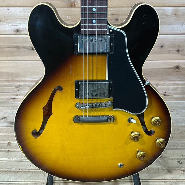 Gibson Custom 1958 ES-335 Reissue Murphy Lab Heavy Aged Electric Guitar - Tobacco Burst