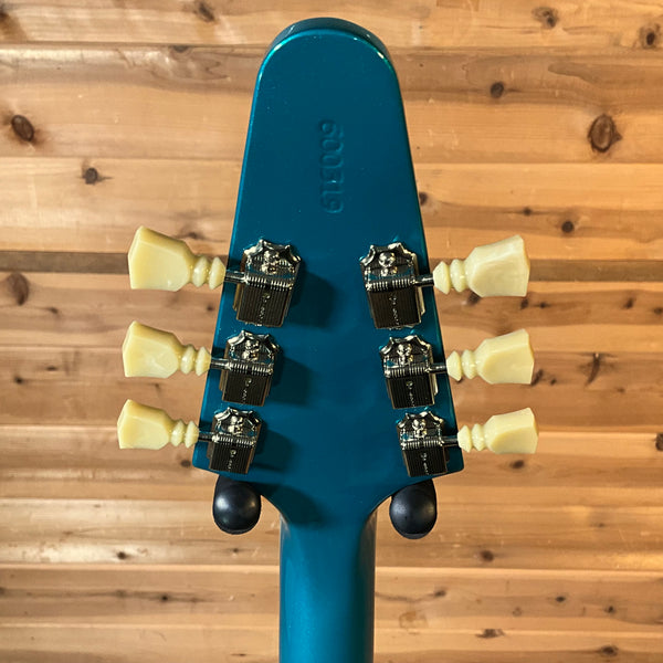 Gibson Custom Limited Edition 1969 Flying V Reissue Electric Guitar - Gloss Aqua Mist