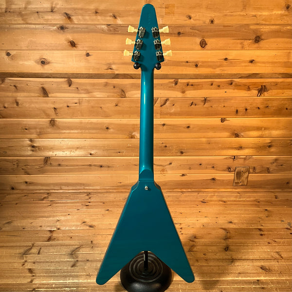 Gibson Custom Limited Edition 1969 Flying V Reissue Electric Guitar - Gloss Aqua Mist
