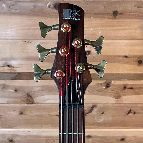Ibanez SR755 5-String Electric Bass Guitar USED- Natural