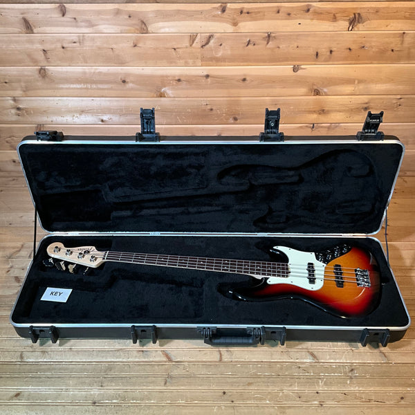 Fender American Deluxe Jazz Electric Bass Guitar USED - 3-Color Sunburst