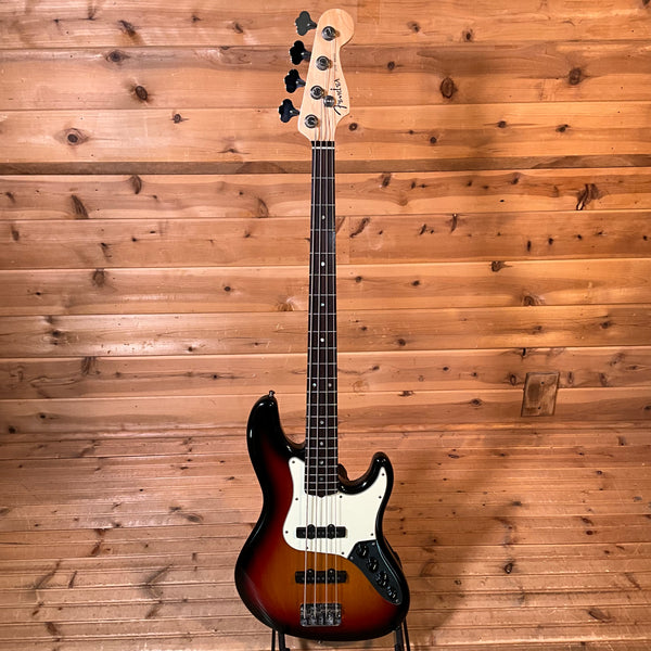 Fender American Deluxe Jazz Electric Bass Guitar USED - 3-Color Sunburst