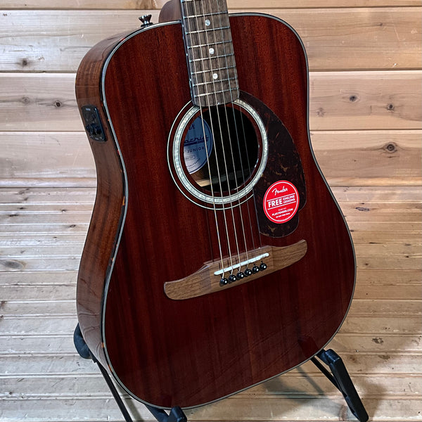 Fender California Deluxe Redondo Jr. E Acoustic Guitar - Natural