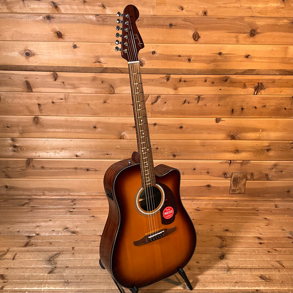 Fender California Deluxe Redondo CE Acoustic Guitar - Honey Sunburst
