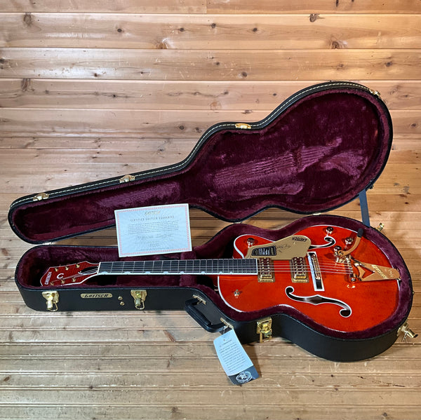Gretsch Nashville Hollow Body with String-Thru Electric Guitar - Orange Stain